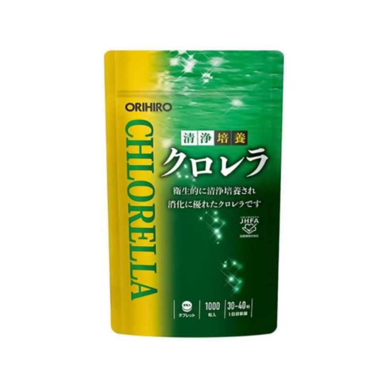 【清浄培養クロレラ】오리히로 클로렐라 1000정