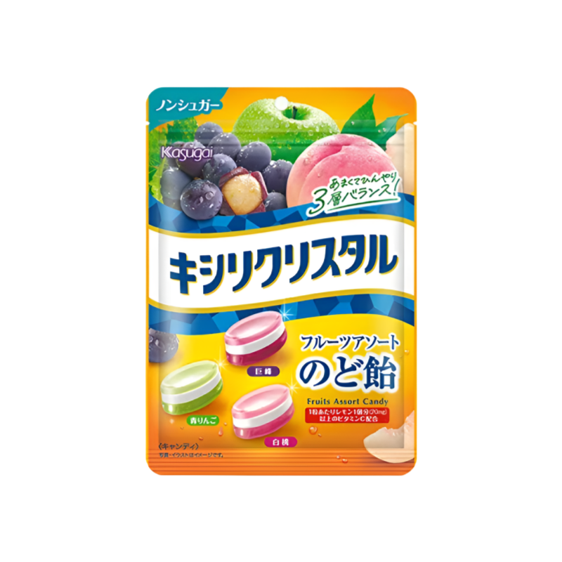 【キシリクリスタル のど飴】카스가이제과 자일리크리스탈 목캔디