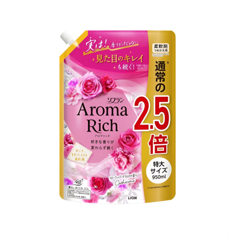 【ソフラン アロマリッチ】라이온 소프란 아로마리치 섬유유연제 950ml