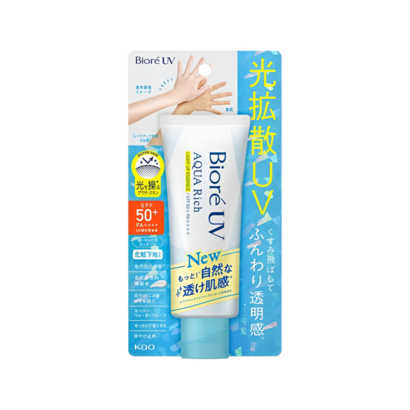 【ビオレUVアクアリッチライトアップ】비오레UV 아쿠아리치 라이트업 에센스 70g