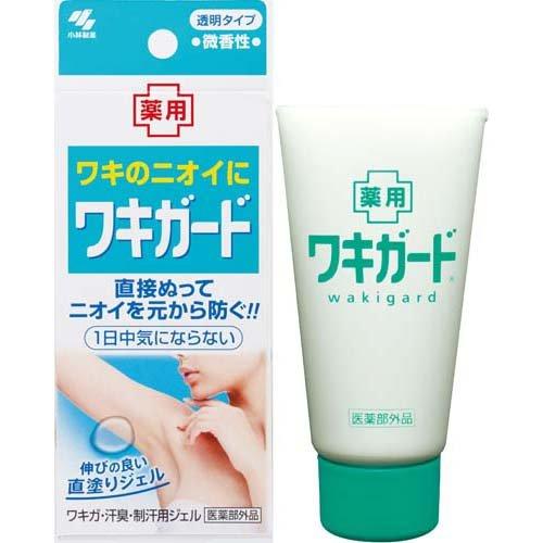 【ワキガード】코바야시 겨드랑이 땀 냄새 발한 제거 와키가드 젤 50g