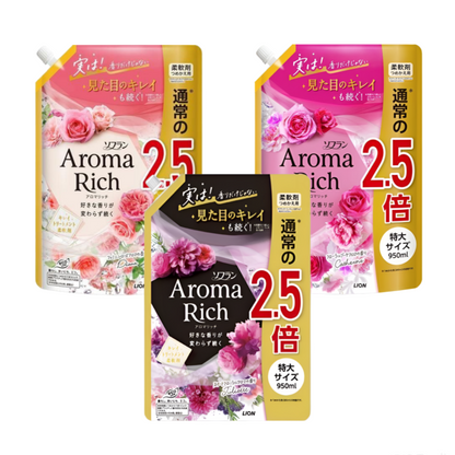 【ソフラン アロマリッチ】라이온 소프란  아로마리치 섬유유연제 950ml