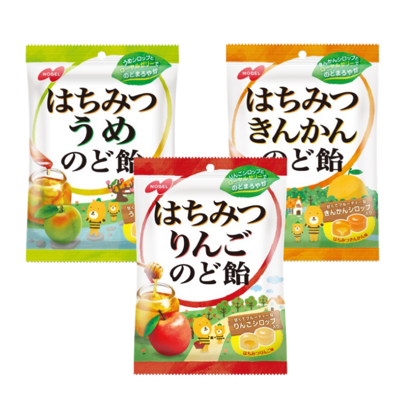【はちみつのど飴】노벨 벌꿀 목캔디 110g