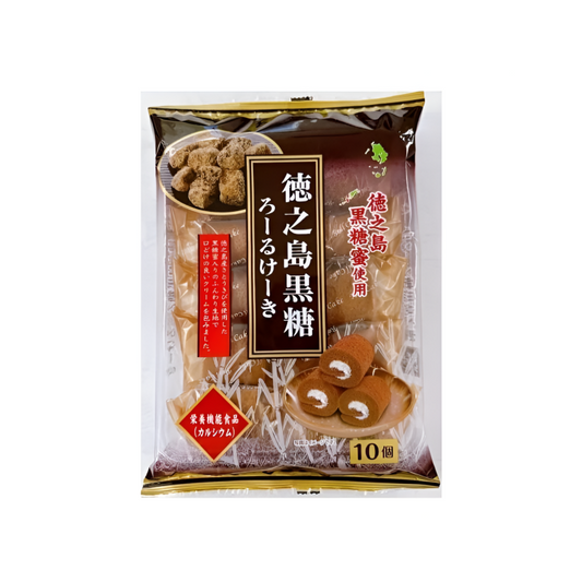 【徳之島黒糖ろーるけーき】도쿠노시마 흑설탕 롤케익 10개입