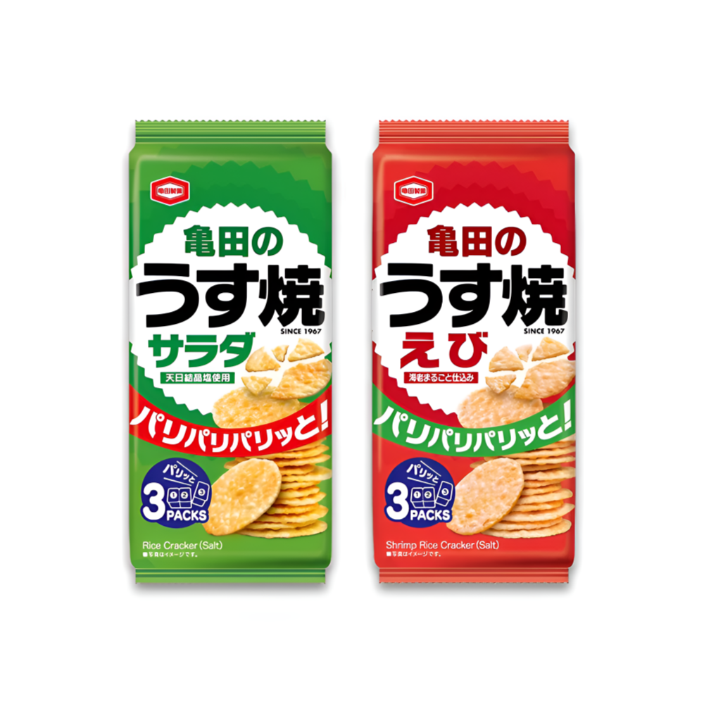 【亀田のうす焼せんべい】카메다제과 우스야키센베이 - 얇게 구운 전병