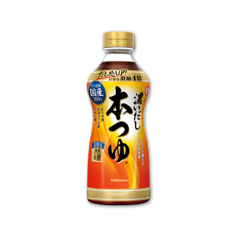 【キッコーマン 本つゆ】기꼬만 혼쯔유 간장 4배농축 500ml