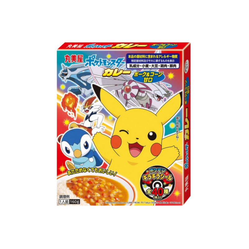 【丸美屋 ポケモンカレーポーク&コーン】포켓몬 카레 포크콘 순한맛 160g