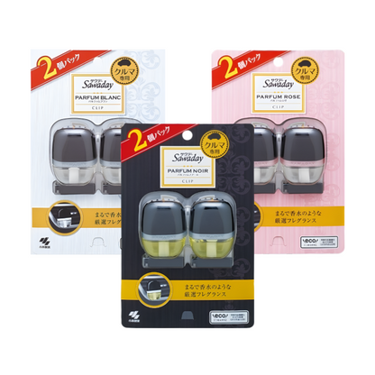 【Sawaday クルマ専用】사와데이 차량용 탈취방향제 클립형 6ml × 2개
