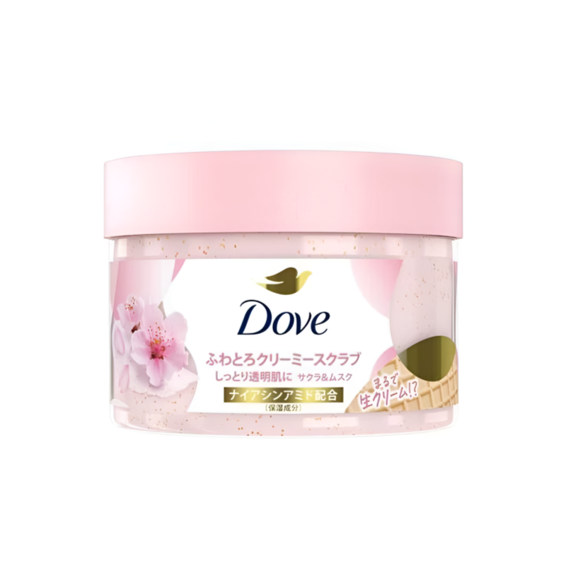 【DOVE クリーミーボディスクラブ】도브 바디스크럽 사쿠라&머스크 298g
