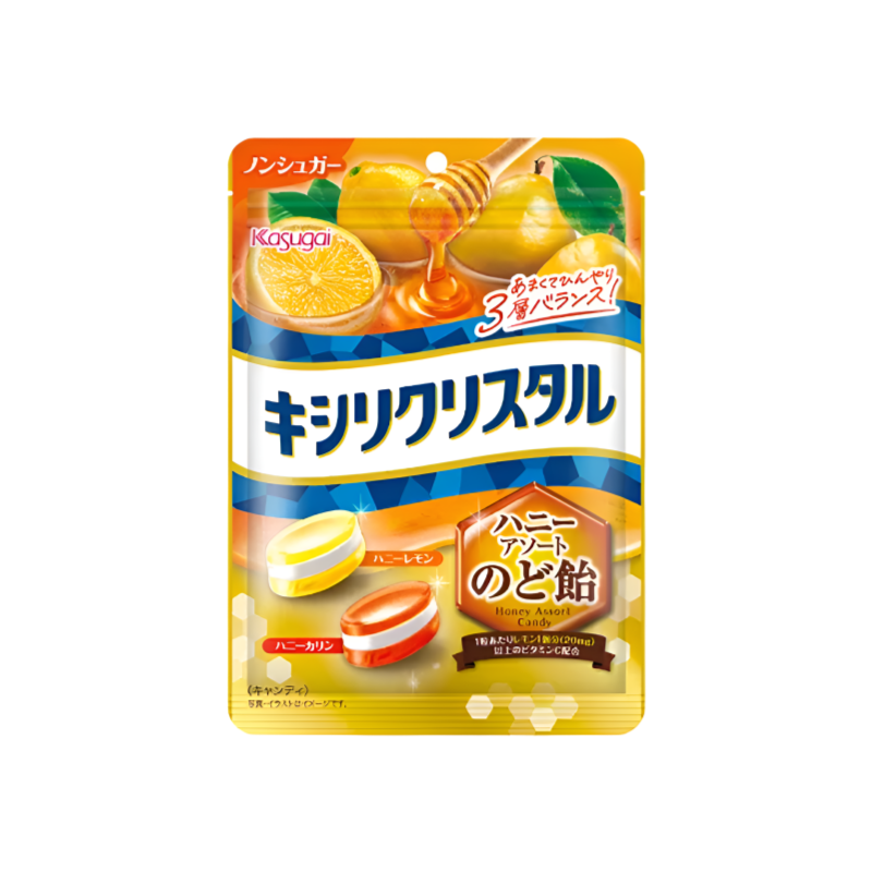 【キシリクリスタル のど飴】카스가이제과 자일리크리스탈 목캔디