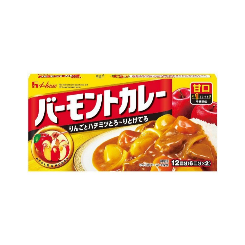 【ハウス バーモントカレー】바몬드 카레 230g
