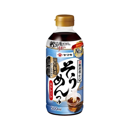 【ヤマキ ストレート つゆ】야마키 가츠오 쯔유 스트레이트 500ml