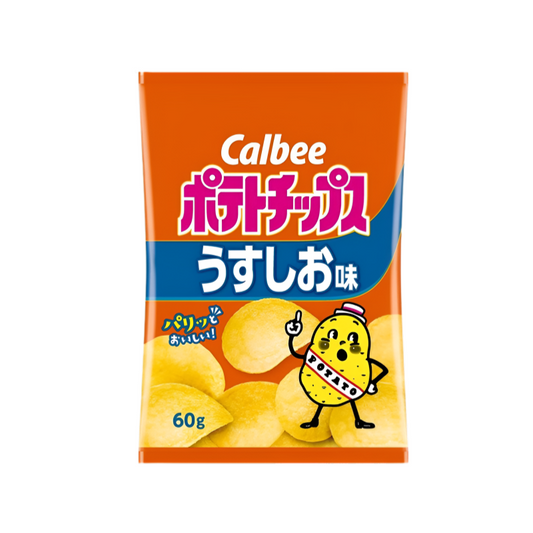 【カルビー ポテトチップスうすしお味】가루비 포테토칩 소금맛 55g