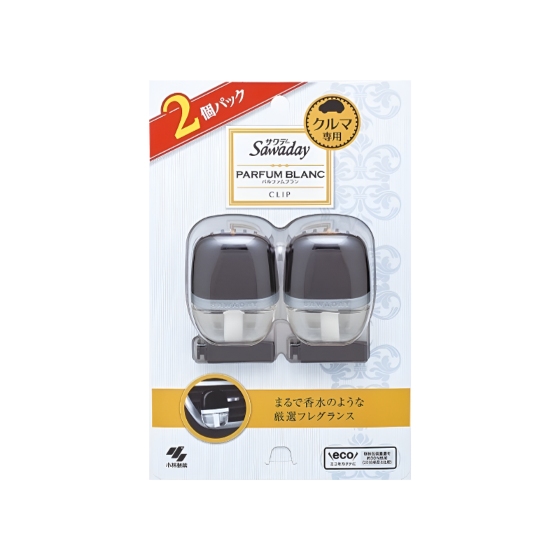 【Sawaday クルマ専用】사와데이 차량용 탈취방향제 클립형 6ml × 2개