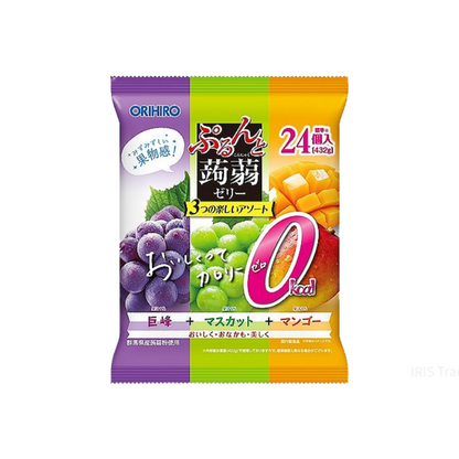 【ぷるんと蒟蒻ゼリー大袋】오리히로 곤약젤리 큰 봉지 24개입