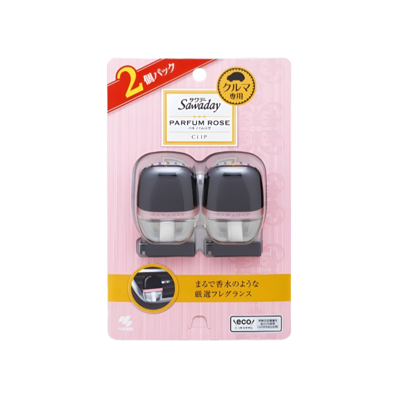 【Sawaday クルマ専用】사와데이 차량용 탈취방향제 클립형 6ml × 2개