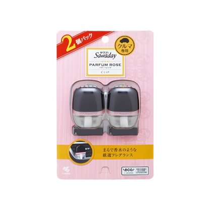 【Sawaday クルマ専用】사와데이 차량용 탈취방향제 클립형 6ml × 2개
