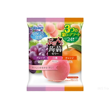 【ぷるんと蒟蒻ゼリー大袋】오리히로 곤약젤리 큰 봉지 24개입