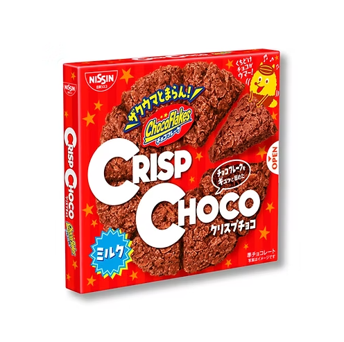【日清シスコ クリスプチョコ ミルク】닛신 시스코 크리스피 초코 후레이크 과자 8개입