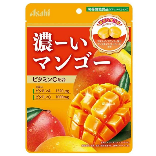 【濃ーいマンゴー】아사히 그룹 식품 진한 망고 캔디80g