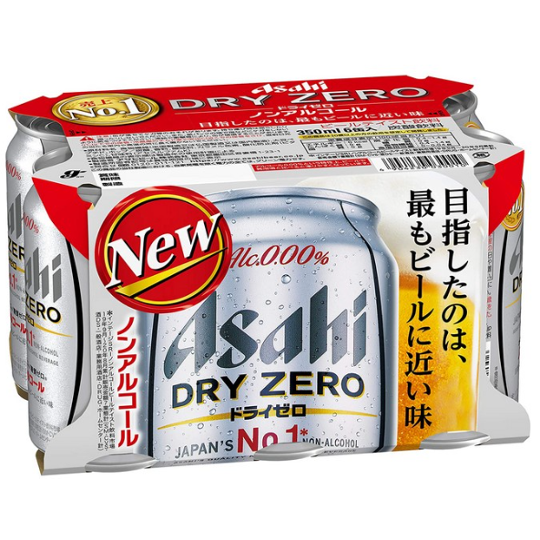 【アサヒドライゼロ 350缶6P】아사히드라이 제로 350ml 6캔 / 논알콜 무알콜 맥주맛 음료