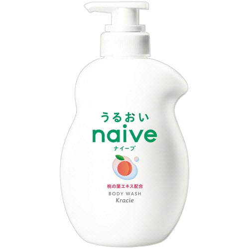 【ナイーブボディソープ 桃の葉エキス配合】나이브  바디워시 펌프 530ml / 복숭아