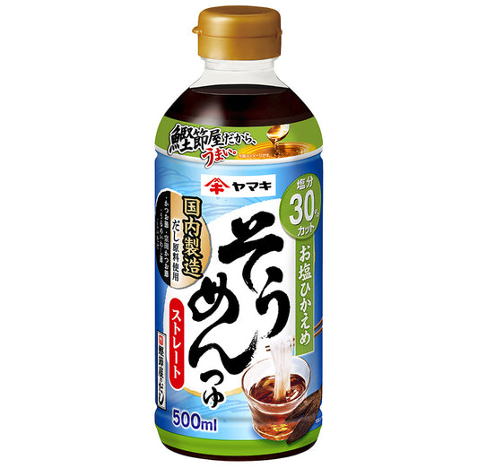 【ヤマキ ストレート つゆ】야마키 가츠오 쯔유 스트레이트 500ml