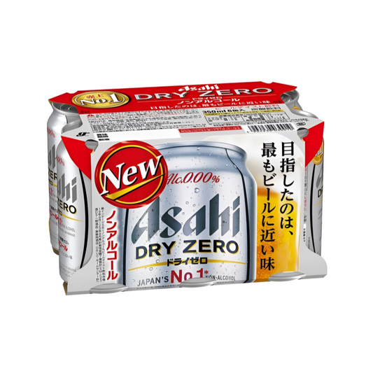 【アサヒドライゼロ 350缶6P】아사히드라이 제로 350ml 6캔 / 논알콜 무알콜 맥주맛 음료