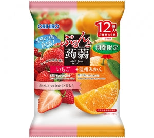 💥무료배송💥【ぷるんと蒟蒻ゼリー12pc】오리히로 곤약젤리 12봉지