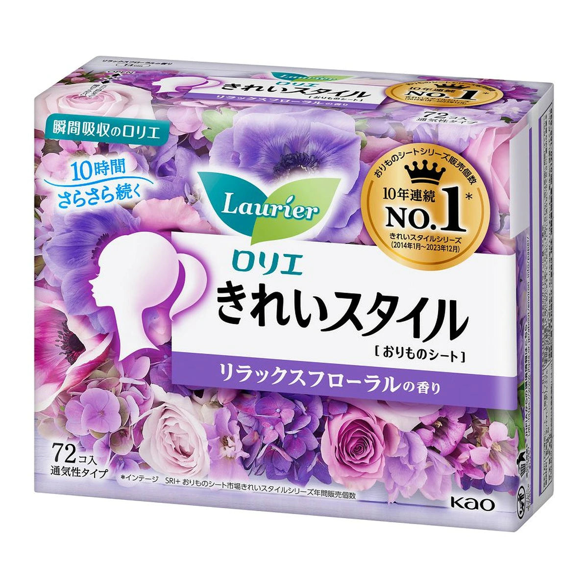 【ロリエ きれいスタイル】로리에 72개입 팬티라이너