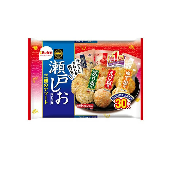 【瀬戸の汐揚アソート】쿠리 야마 쌀과 세토 노시오 아소트 30개입