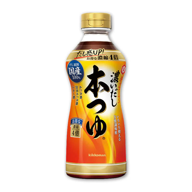 【キッコーマン 本つゆ】킷코만 혼쯔유 간장 4배농축 500ml