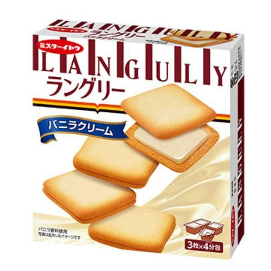 【ラングリーバニラクリーム 12枚】이토 랑그리 바닐라 크림 샌드 쿠키 12개입 / 초코 크림 샌드 12개입