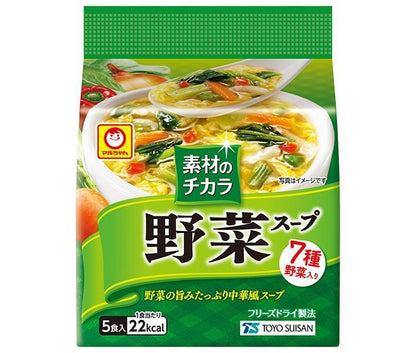 【まるちゃん 素材のチカラ】마루쨩 식재료의 힘 인스턴트 스프 5식