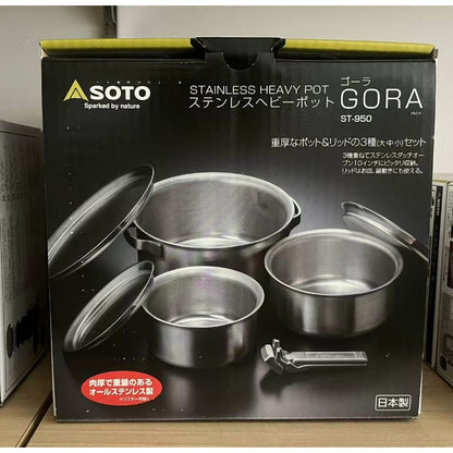 【SOTO ST-950】소토 스테인레스 냄비 세트GORA ST-950