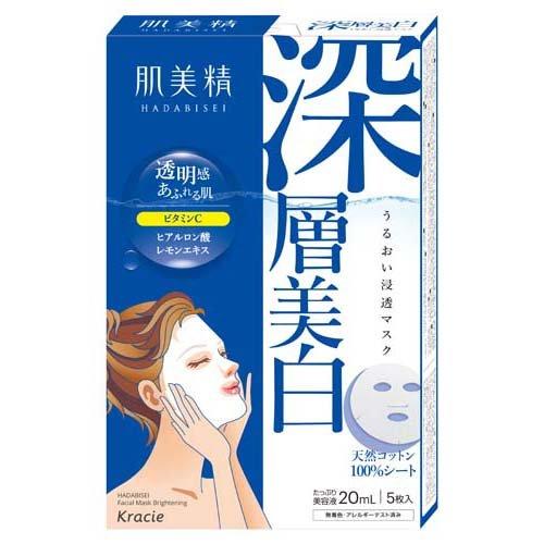 【肌美精 うるおい浸透マスク】크라시에 하다비세이 마스크팩 5매입